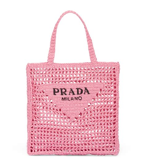 crochet tote bag prada price|prada nylon shopper tote.